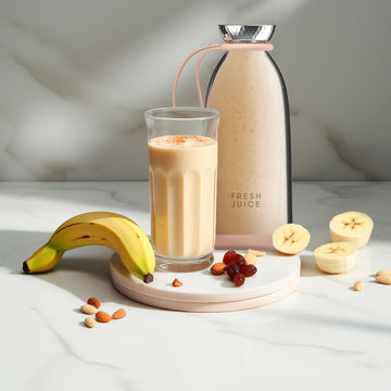 Fresh Juice portable blender Recipes, banana and raisins smoothie